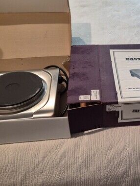 Williams-Sonoma Stainless Cast Iron Range Single Burner Hot Plate NIB
